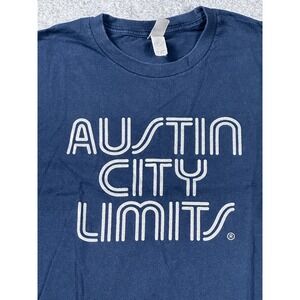 Austin City Limits Music T-Shirt Mens Small Navy Blue Graphic Tee